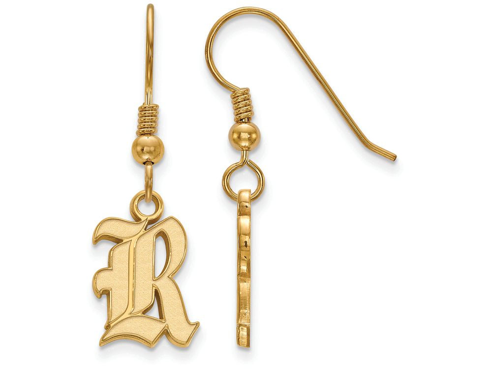 Logoart Sterling Silver Gp Rice University Small Dangle Earrings