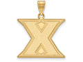Logoart Sterling Silver Gp Xavier University Large Pendant