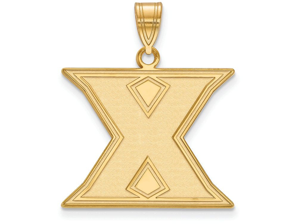 Logoart Sterling Silver Gp Xavier University Large Pendant