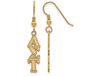 Logoart Sterling Silver Gp Alpha Sigma Tau Dangle Medium Earrings