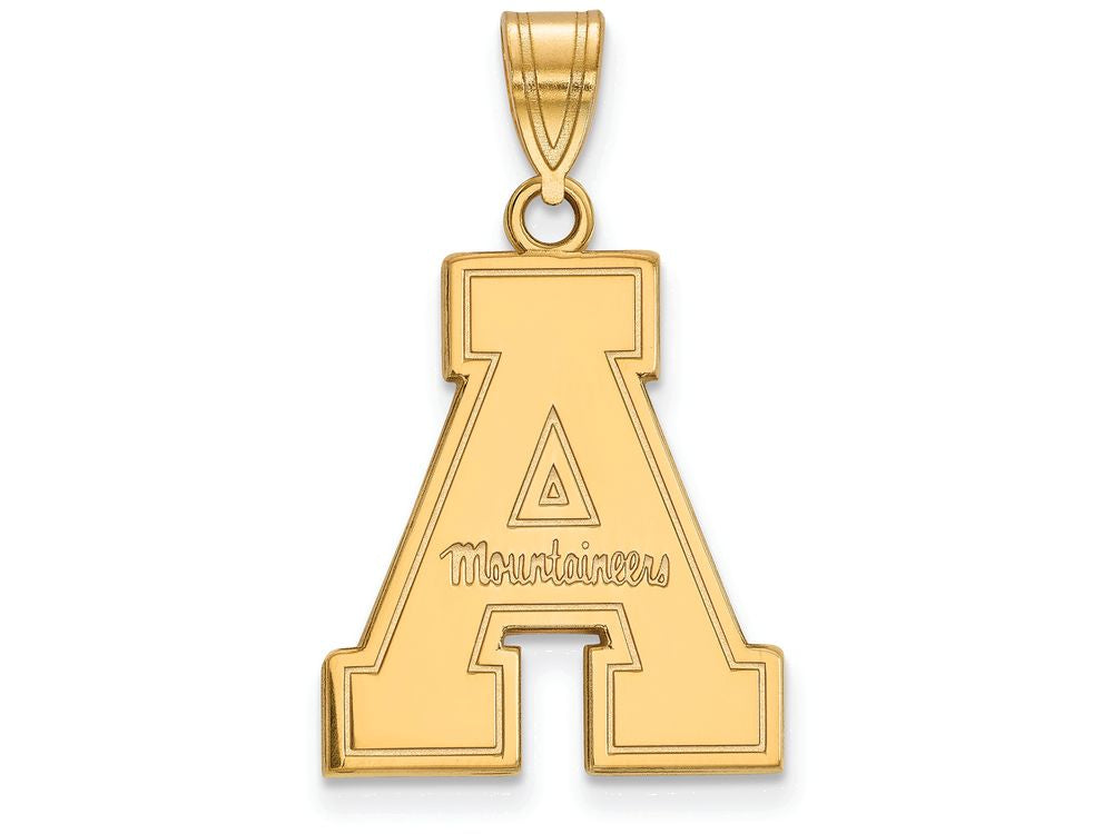 Logoart Sterling Silver Gp Appalachian State University Large Pendant