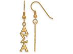 Logoart Sterling Silver Gp Alpha Sigma Alpha Dangle Medium Earrings