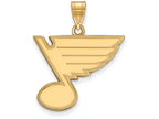 Sterling Silver Gp Nhl Logoart St. Louis Blues Large Pendant