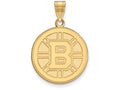 Sterling Silver Gp Nhl Logoart Boston Bruins Large Pendant