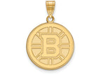 Sterling Silver Gp Nhl Logoart Boston Bruins Large Pendant