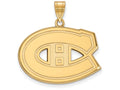 Sterling Silver Gp Nhl Logoart Montreal Canadiens Large Pendant