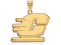 Logoart Sterling Silver Gp Central Michigan University Large Pendant