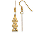 Logoart Sterling Silver Gp Delta Delta Delta Dangle Medium Earrings