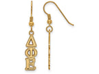 Logoart Sterling Silver Gp Delta Phi Epsilon Dangle Small Earrings