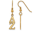 Logoart Sterling Silver Gp Delta Zeta Dangle Small Earrings