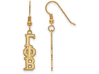 Logoart Sterling Silver Gp Gamma Phi Beta Dangle Small Earrings