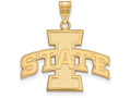 Logoart Sterling Silver Gp Iowa State University Large Pendant