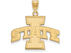 Logoart Sterling Silver Gp Iowa State University Large Pendant