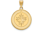 Sterling Silver Gp Nhl Logoart Winnipeg Jets Large Pendant