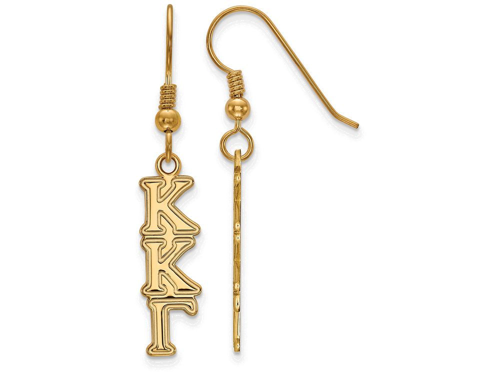Logoart Sterling Silver Gp Kappa Kappa Gamma Dangle Small Earrings
