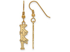 Logoart Sterling Silver Gp Kappa Kappa Gamma Dangle Small Earrings