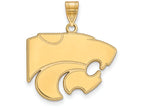 Logoart Sterling Silver Gp Kansas State University Large Pendant