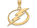 Sterling Silver Gp Nhl Logoart Tampa Bay Lightning Large Pendant