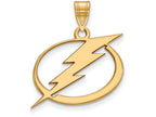 Sterling Silver Gp Nhl Logoart Tampa Bay Lightning Large Pendant