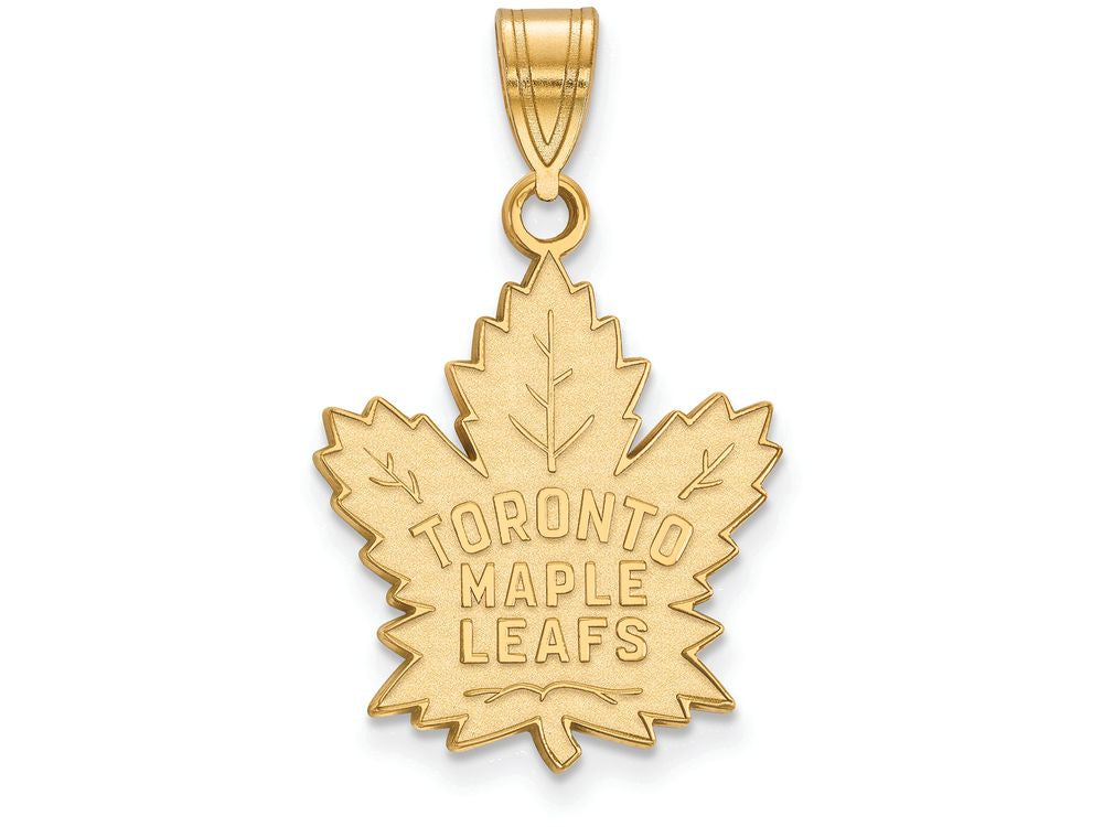 Sterling Silver Gp Nhl Logoart Toronto Maple Leafs Large Pendant