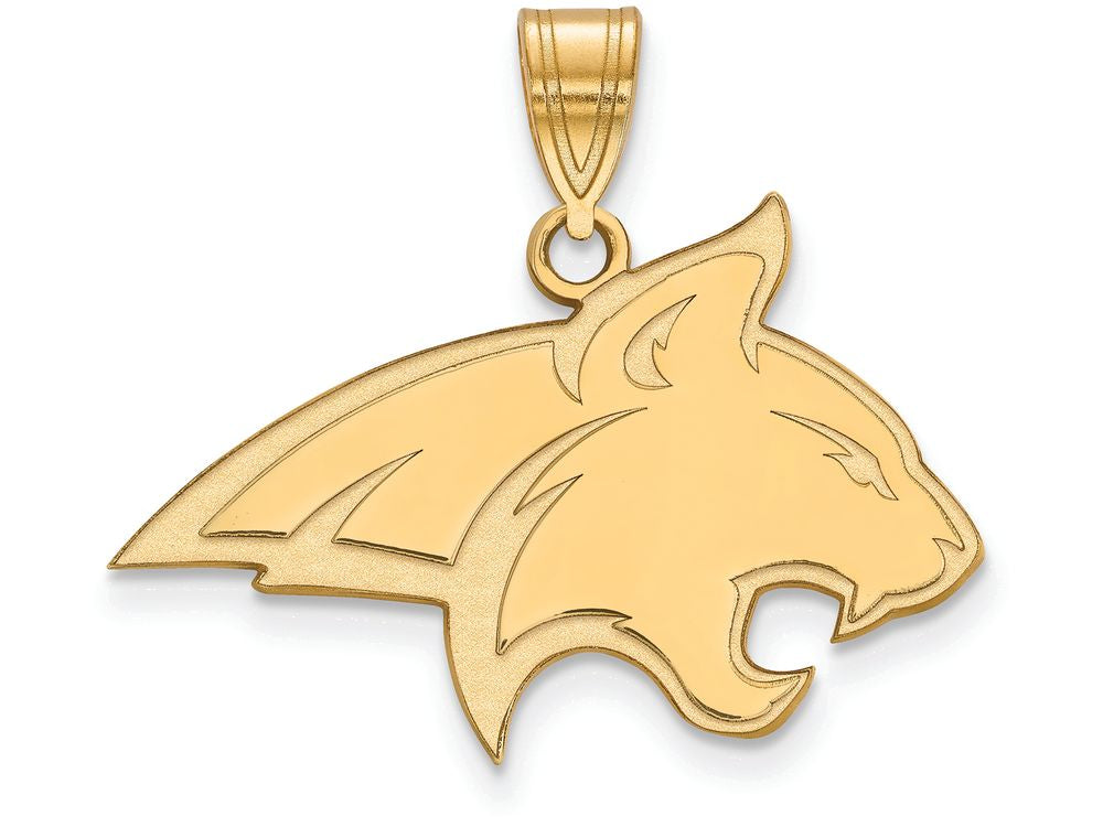 Logoart Sterling Silver Gp Montana State University Large Pendant