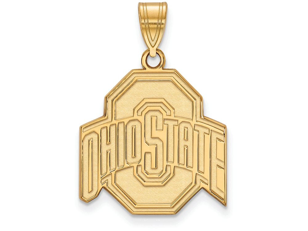 Logoart Sterling Silver Gp Ohio State University Large Pendant