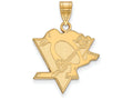 Sterling Silver Gp Nhl Logoart Pittsburgh Penguins Large Pendant