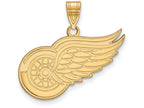 Sterling Silver Gp Nhl Logoart Detroit Red Wings Large Pendant
