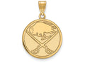 Sterling Silver Gp Nhl Logoart Buffalo Sabres Large Pendant