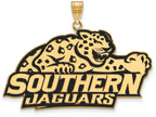 Logoart Sterling Silver Gp Southern University Extra Large  Enamel Pendant