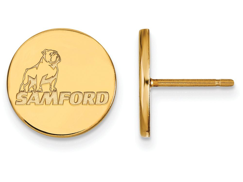Logoart Sterling Silver Gp Samford University Small Post Earrings