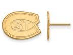 Logoart Sterling Silver Gp St. Cloud State Small Post Earrings