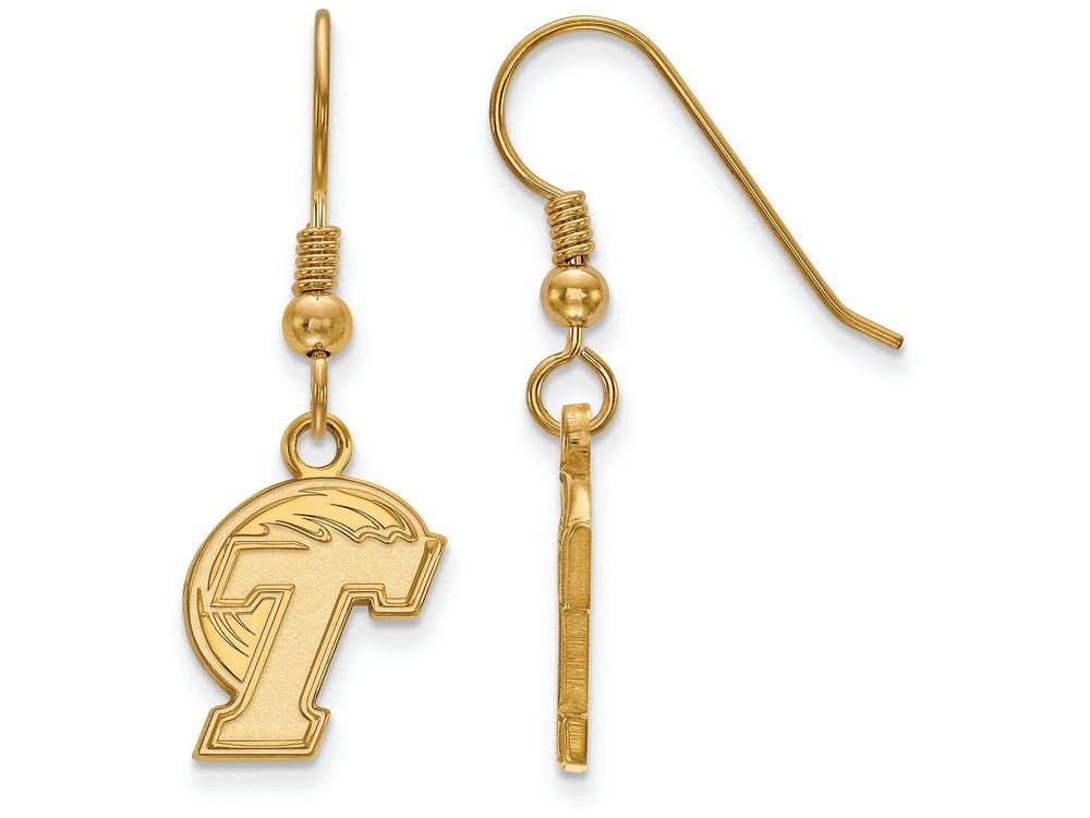Logoart Sterling Silver Gp Tulane University Small Dangle Earrings