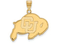 Logoart Sterling Silver Gp University Of Colorado Large Pendant