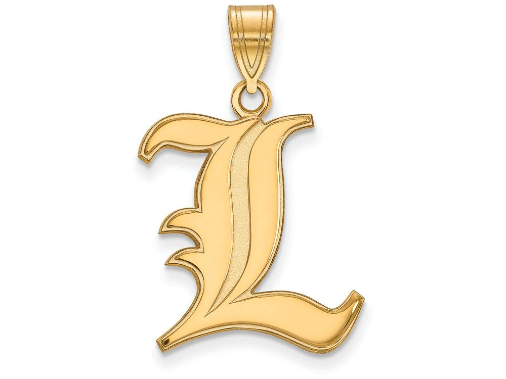 Logoart Sterling Silver Gp University Of Louisville Large Pendant