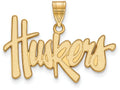 Logoart Sterling Silver Gp University Of Nebraska Large Pendant