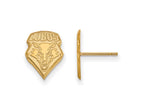 Logoart Sterling Silver Gp University Of New Mexico Small Post Earrings