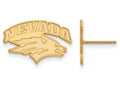 Logoart Sterling Silver Gp University Of Nevada Small Post Earrings