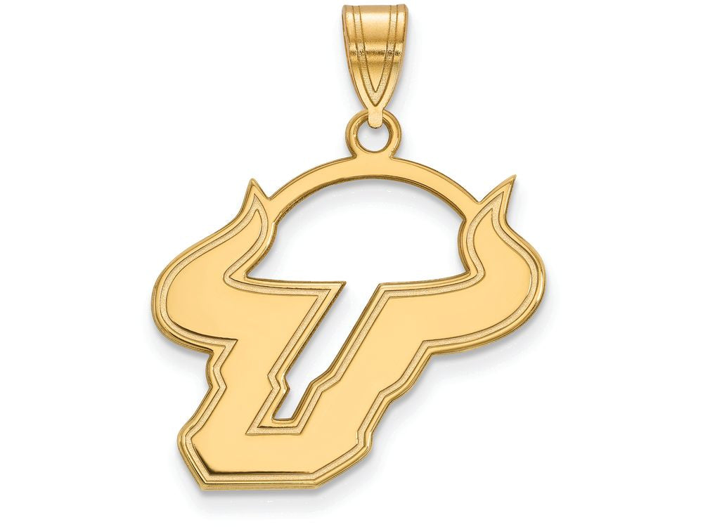 Logoart Sterling Silver Gp University Of South Florida Large Pendant