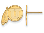 Logoart Sterling Silver Gp University Of Utah Small Post Earrings