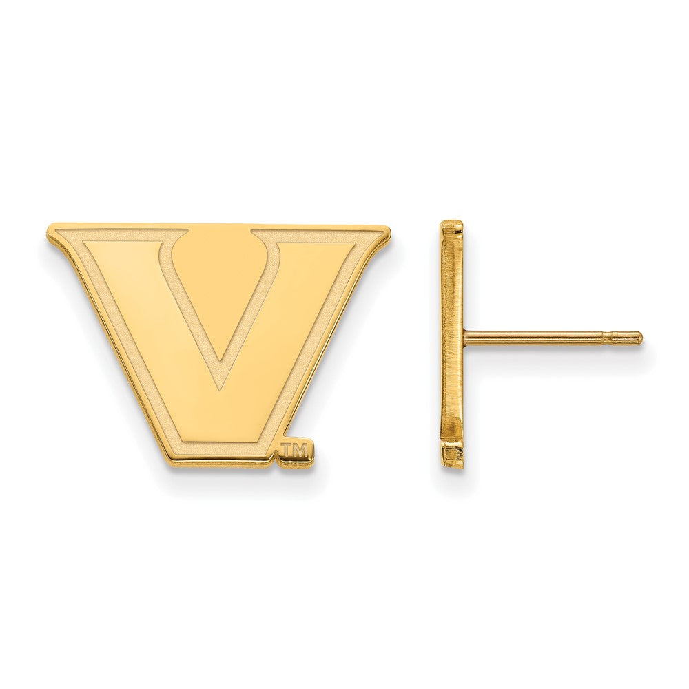 Logoart Sterling Silver Gp Vanderbilt University Small Post Earrings