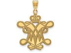 Logoart Sterling Silver Gp William And Mary Extra Large  Enamel Pendant