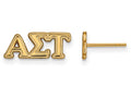 Logoart Sterling Silver Gp Alpha Sigma Tau Extra Small Post Earrings