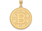 Sterling Silver Gp Nhl Logoart Boston Bruins Extra Large  Pendant