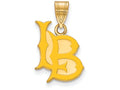 Logoart Sterling Silver Gp California State University, Long Beach Medium Enamel Pendant