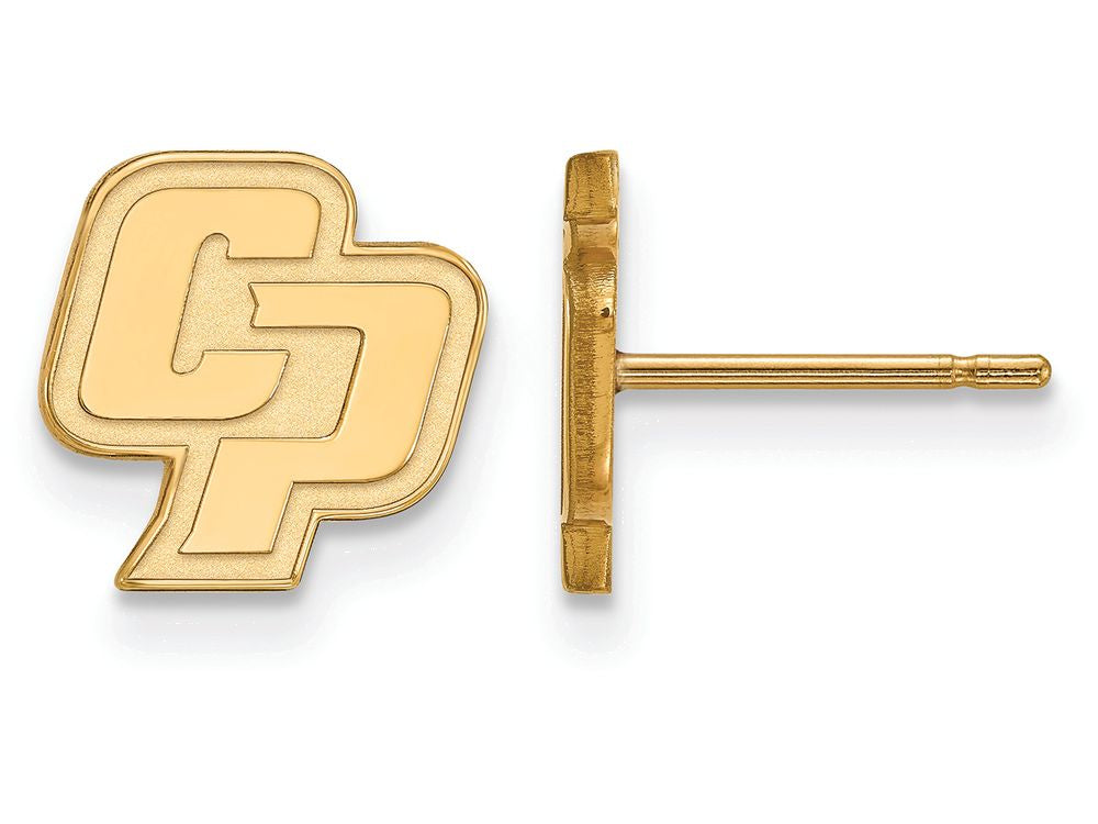 Logoart Sterling Silver Gp California Polytechnic State University Extra Small Post Earrings