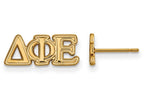Logoart Sterling Silver Gp Delta Phi Epsilon Extra Small Post Earrings