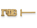 Logoart Sterling Silver Gp Gamma Phi Beta Extra Small Post Earrings
