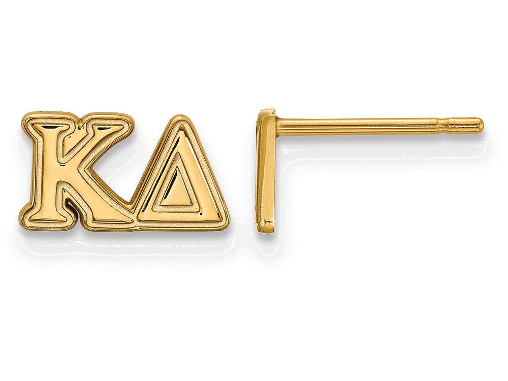 Logoart Sterling Silver Gp Kappa Delta Extra Small Post Earrings