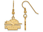 Logoart Sterling Silver Gp Longwood University Small Dangle Earrings